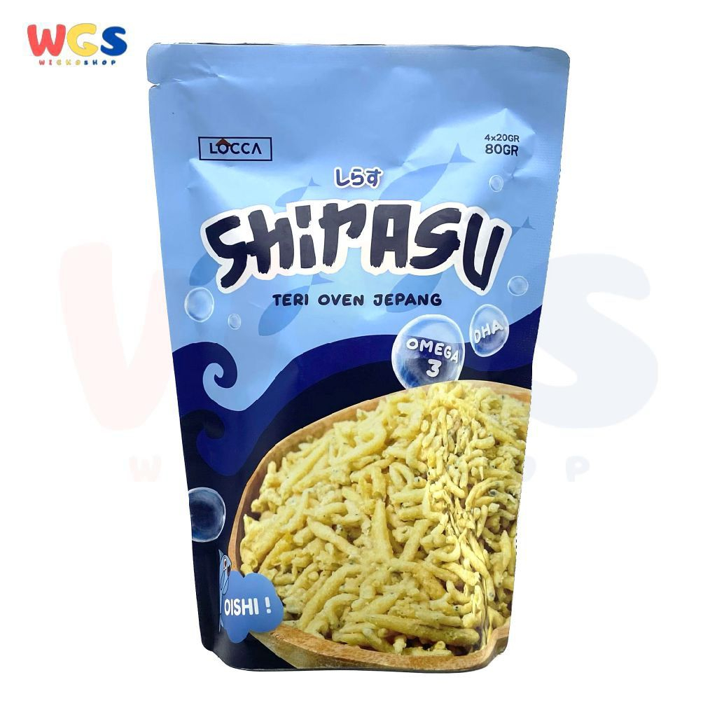 Locca Shirasu Snack Teri Oven Jepang Omega 3 DHA 80g - 4x20g