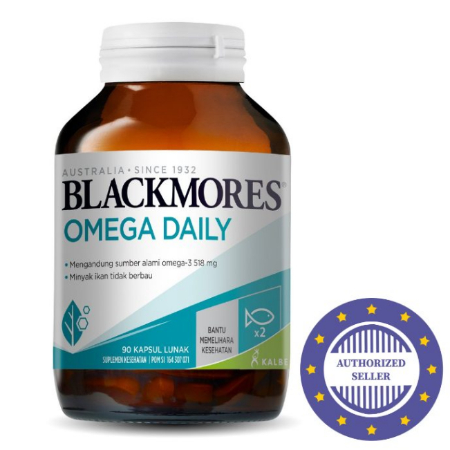 Blackmores Omega Daily Odourless 30 Kapsul Suplemen Minyak Ikan