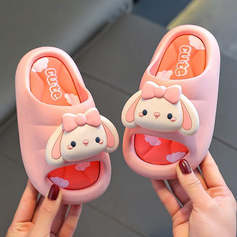 WALVA-S001 Sandal Anak Perempuan Karakter Bunny Kelinci Lucu Sendal Import Nyaman Slip On Keren Kekinian Terbaru