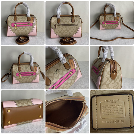 Coach Original CH168 PVC with Leather Graffiti Zipper Crossbody Bag Handbag Shoulder Bag Boston Bag Pillow Bag  ztb 168