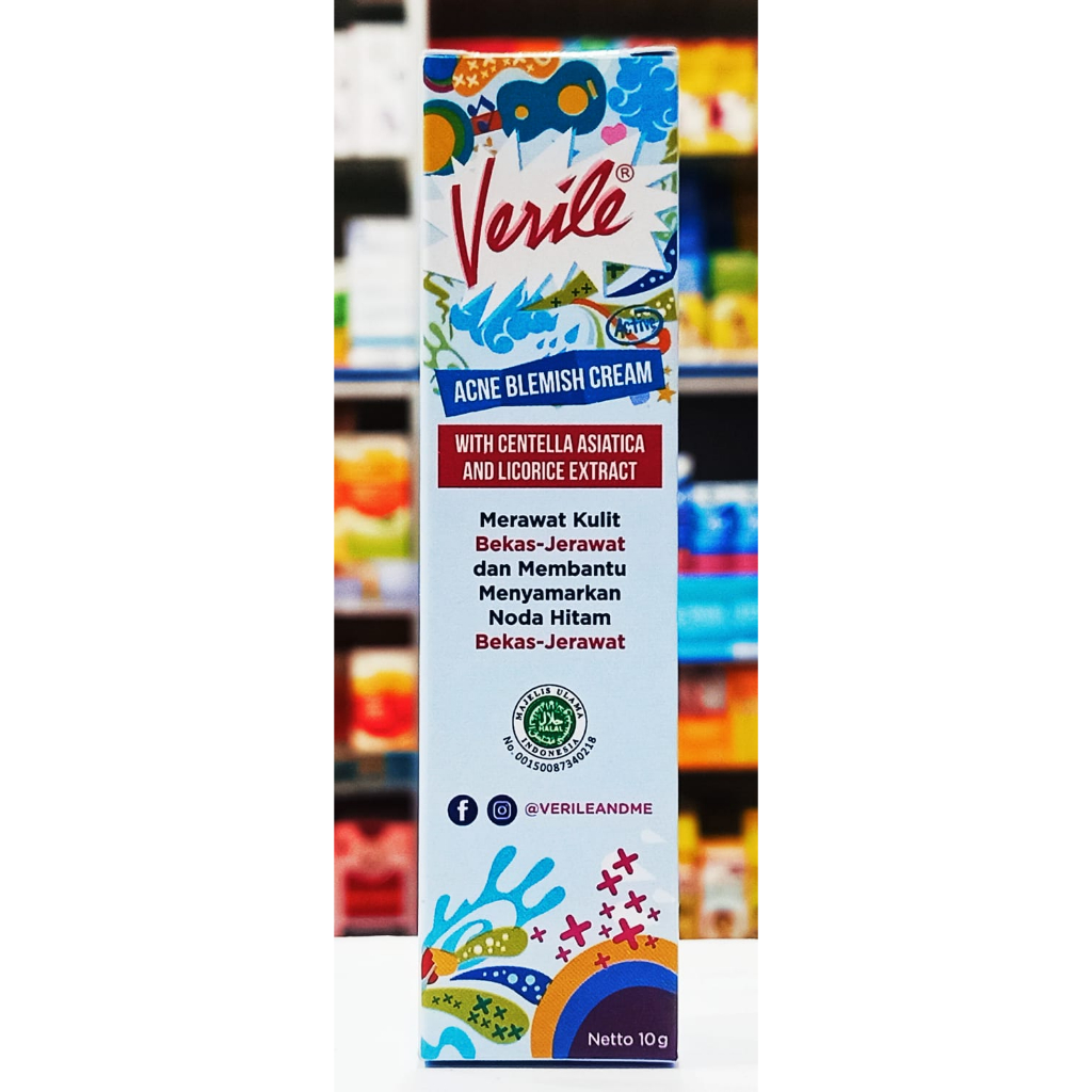 Verine Acne Gel / Verile Blemish Cream - Cream Jerawat 10 Gram