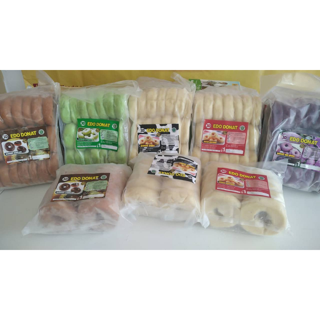 

edo donat kentang / susu / pandan / ubi / coklat