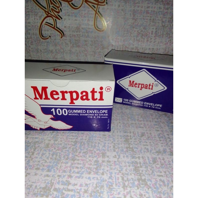 

Amplop merpati putih kecil 110 x 70 mm (amplop kondangan)