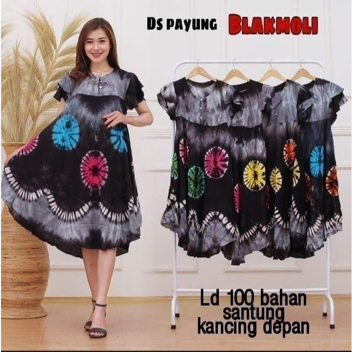 DASTER PAYUNG LD 110 SOFT KANCING DEPAN ( BUSUI FRIENDLY ) BEBAS PILIH WARNA PILIH MOTIF BERAGAM kekinian busui daster ibu bumil baju daster batik wanita daster bali rayon premium lengan pendek murah Populer