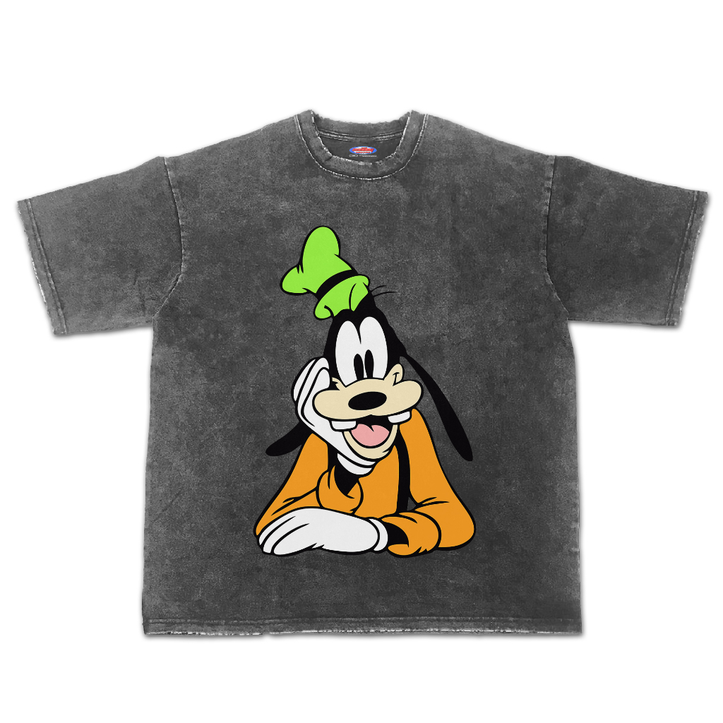 Kaos Kartun Goofy Oversize Stone Wash