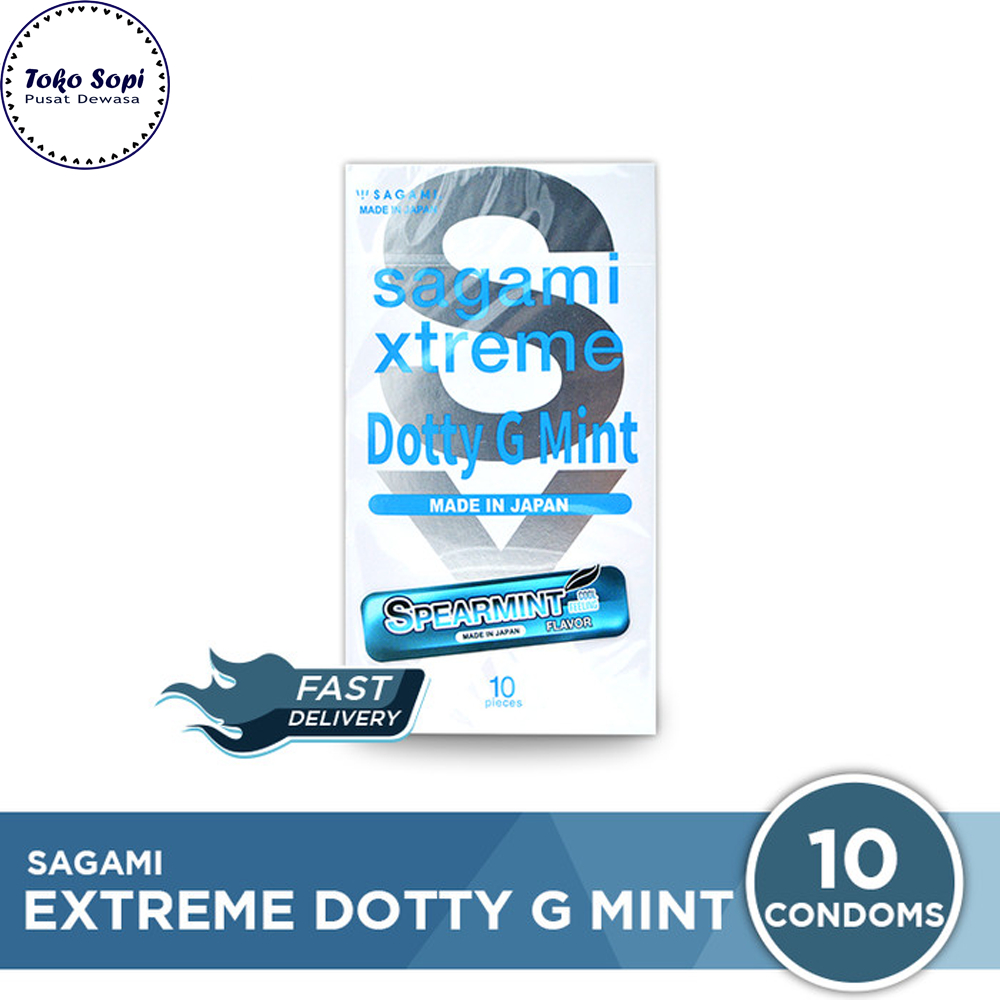 Kondom Sagami Xtreme Dotty G Mint Cool Sensation Cold Superthin Isi 10 Pcs