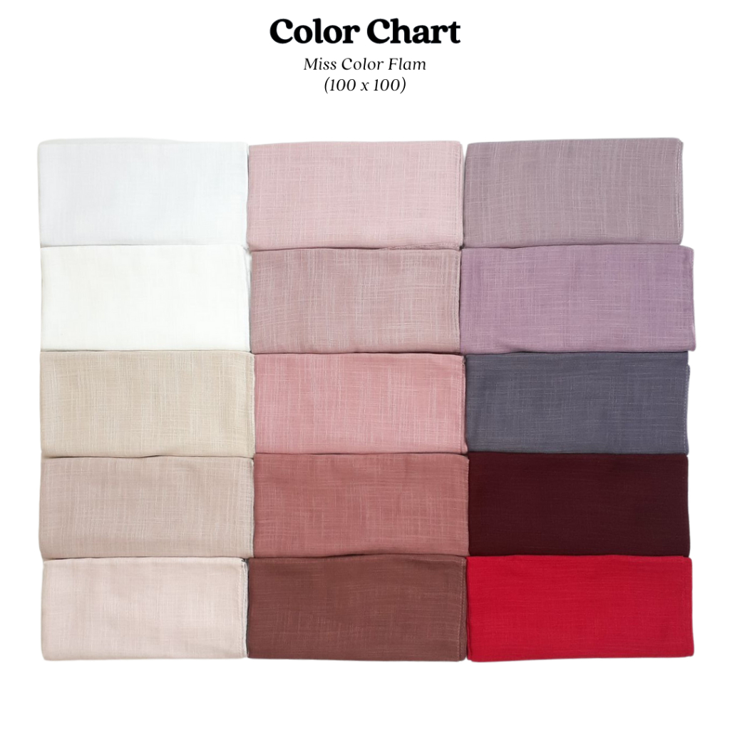 BASIC Scarf Miss Color Voile Flam Hijab Polos - Hijab Size 100*100 cm-Kirim Random