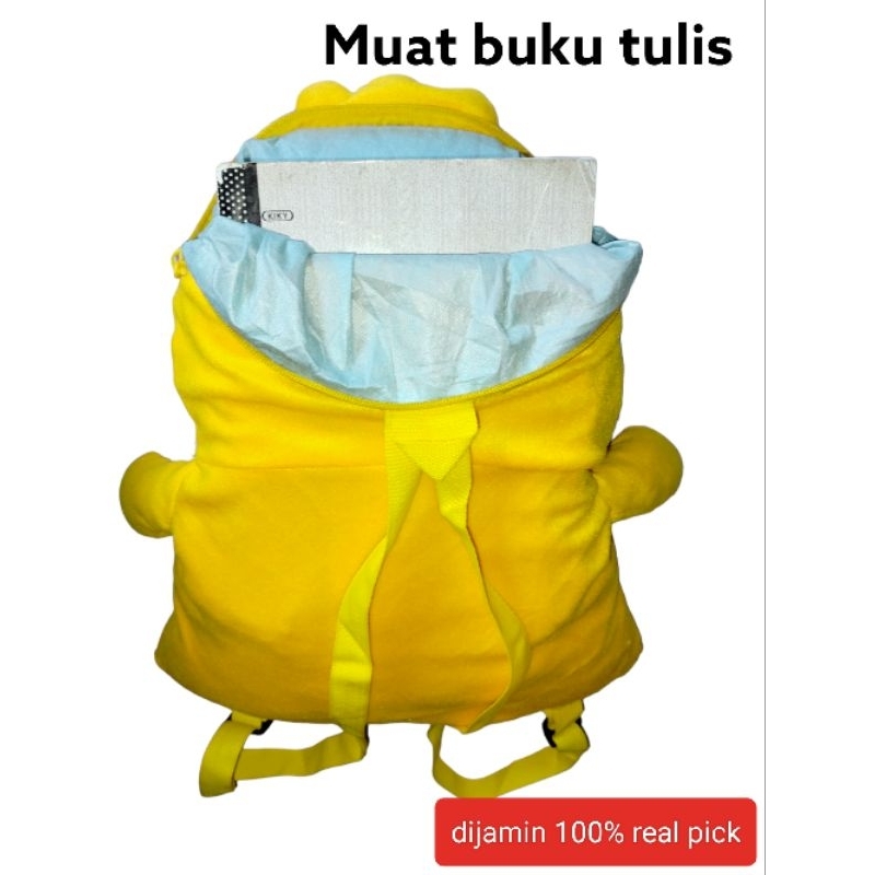 Boneka Tas Ransel Anak Bebek Muat Buku Tulis Lucu Imuet Viral Large 50cm