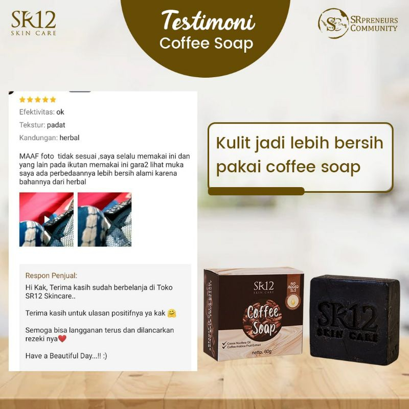 MFI - SR 12 SABUN KOPI HERBAL | COFFEE HERBAL SOAP SR12