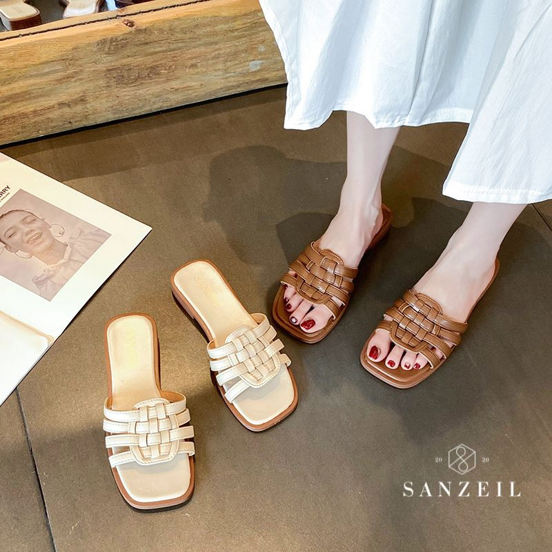 Sandal Wanita Kulit Sintetis GO2090 Sandal Wanita Import