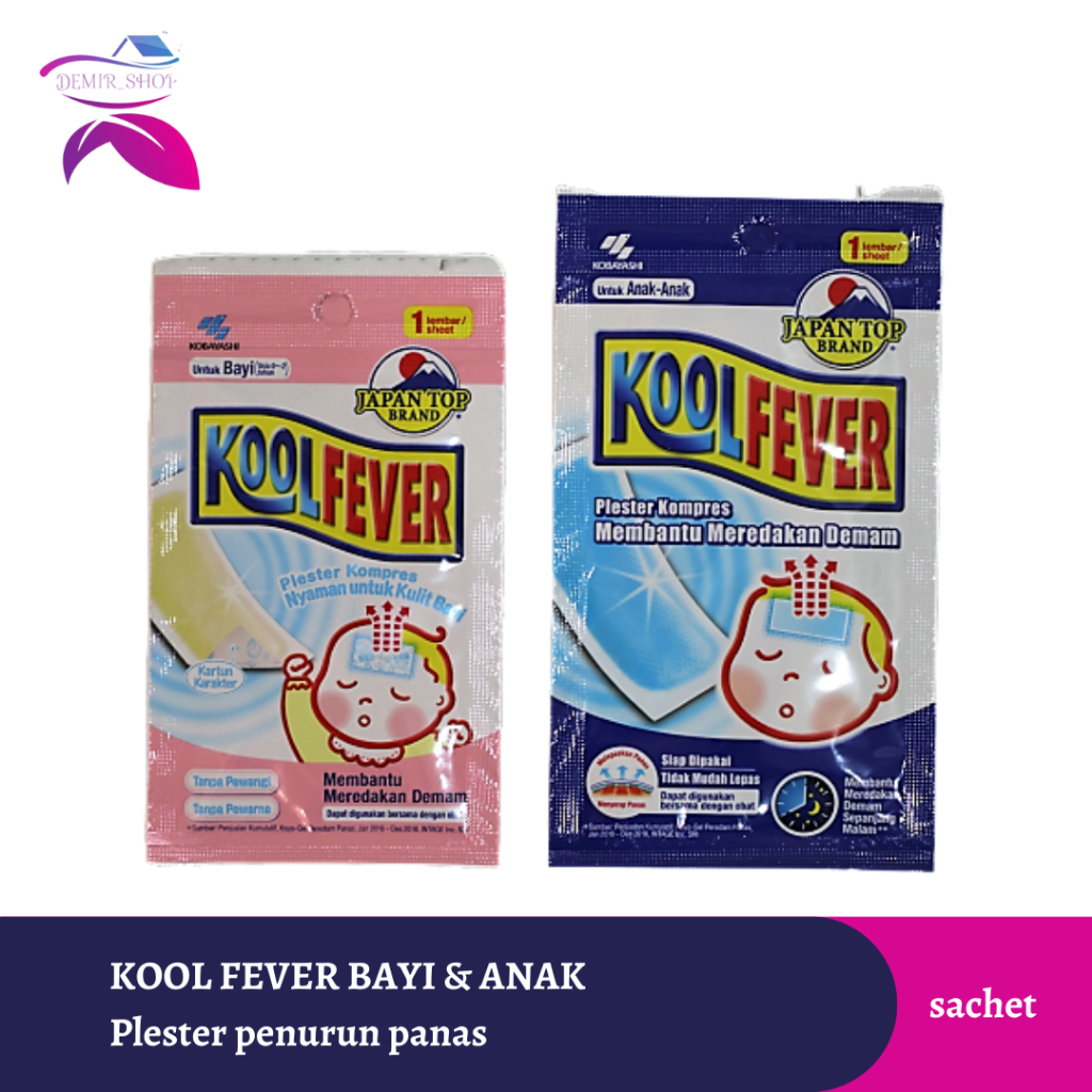 Kool Fever Plester Kompres Penurun Panas / Kool Fever Baby &amp; Anak harga Sachet