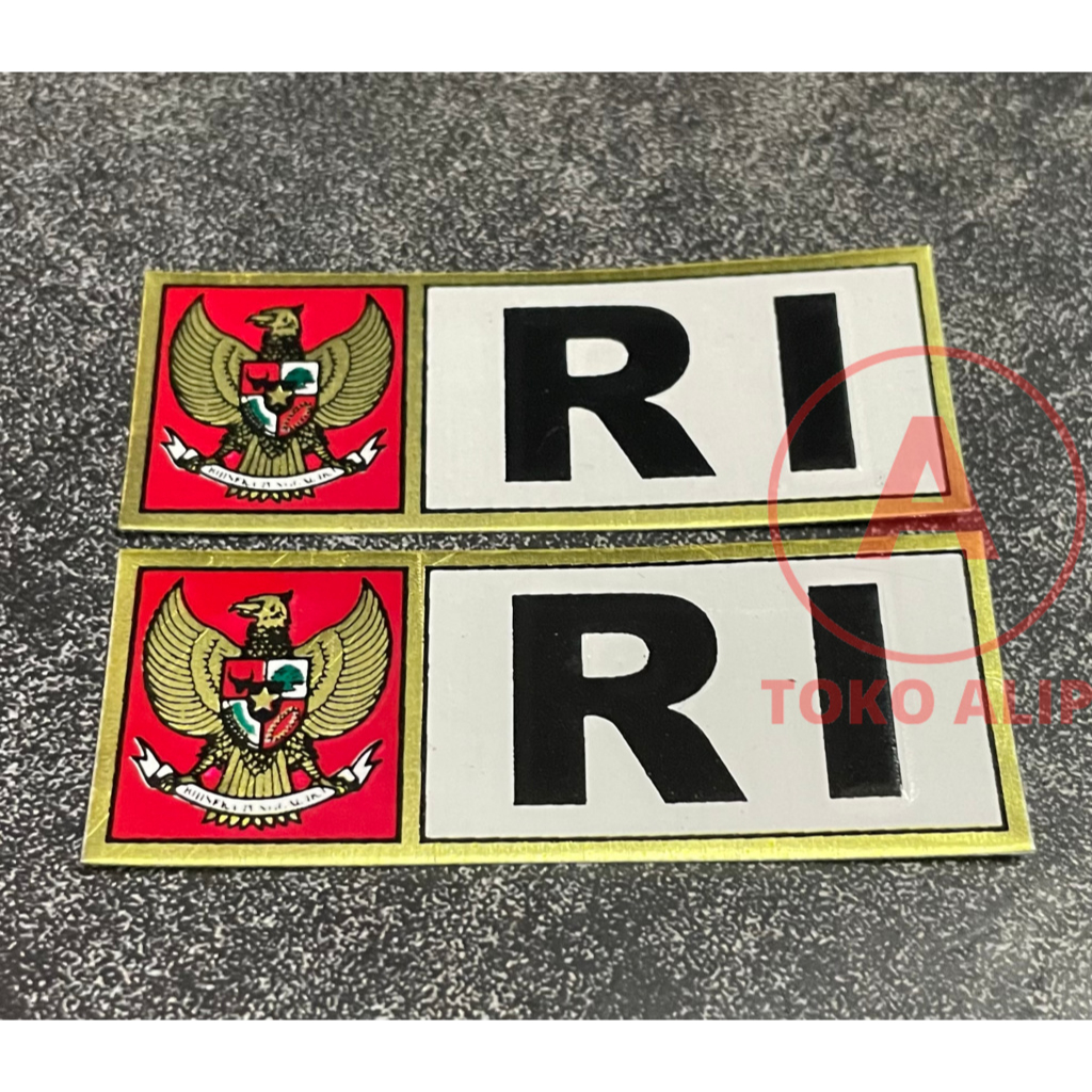 Sticker Plat Indonesia Merah Putih (K) Stiker Plat RI Stiker RI Stiker Indonesia