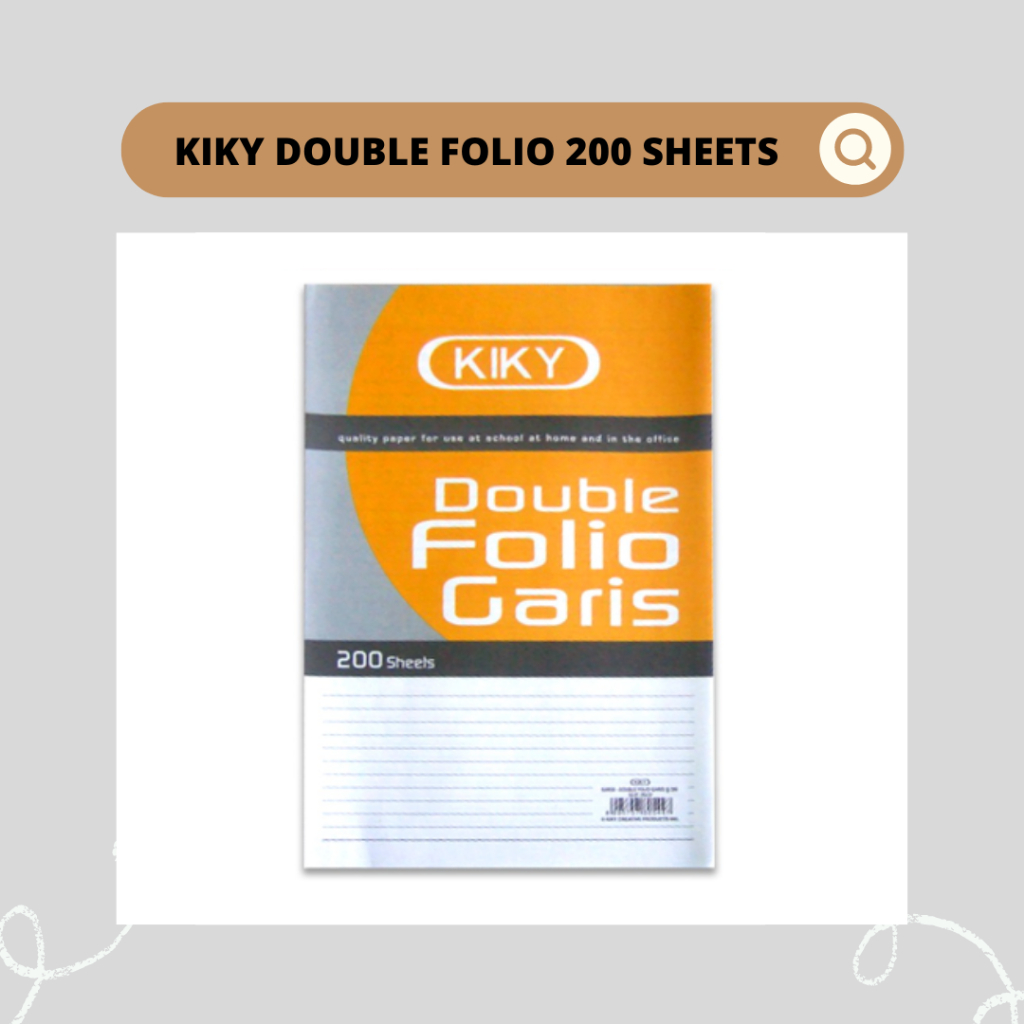 

KIKY DOUBLE FOLIO 200 LEMBAR