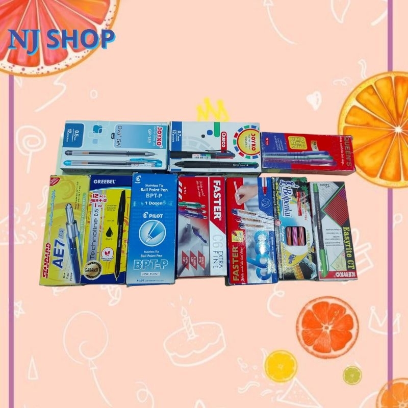 

Back To School 12 pcs Pulpen Lusinan Grosir