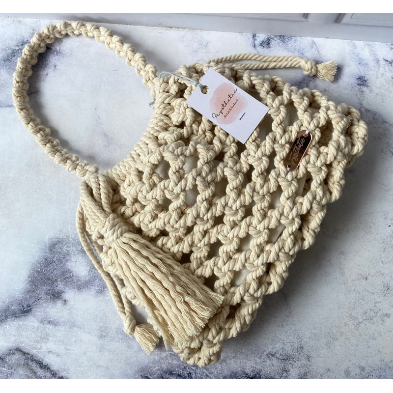 Mini Bag Macrame Handmade / Tas Macrame / Sling Bag / Shoulder Bag