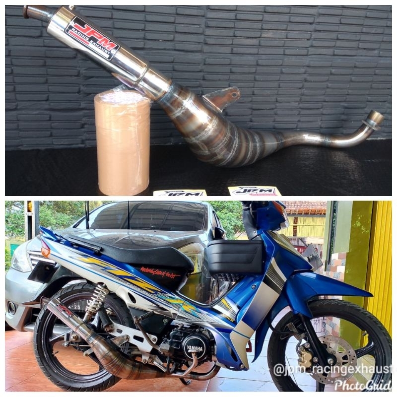 Knalpot racing Fiz Force1 F1zr kolong kobra plat karat JPM RACING
