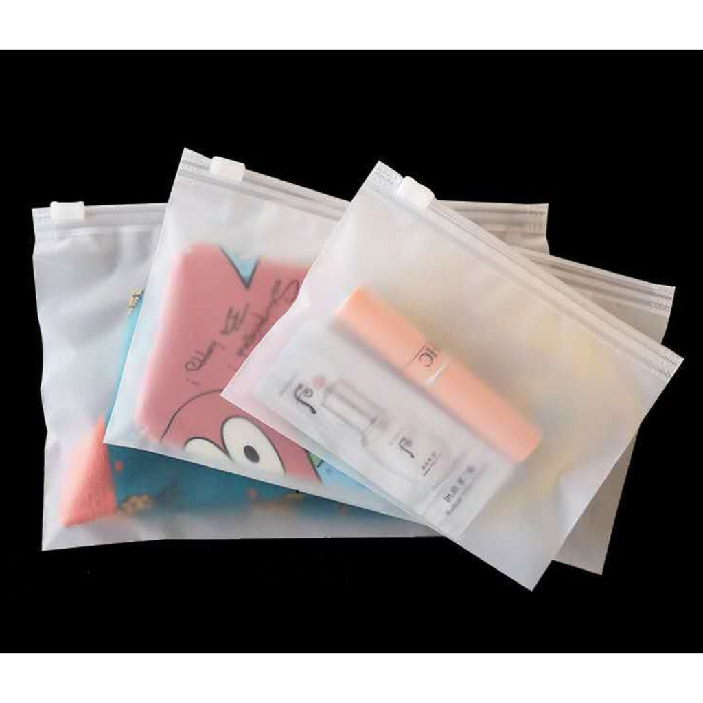Kantong Traveling Tebal Landscape Waterproof` Tas Plastik Travel Organizer Anti Air` Zipper Pouch Bag Serbaguna