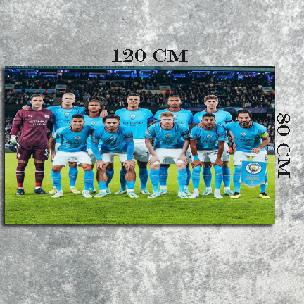 Poster Dinding Man City Squad