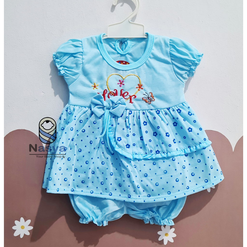 [N-047] Setelan Baju sehari-hari anak perempuan (Newborn/0-6 bulan)