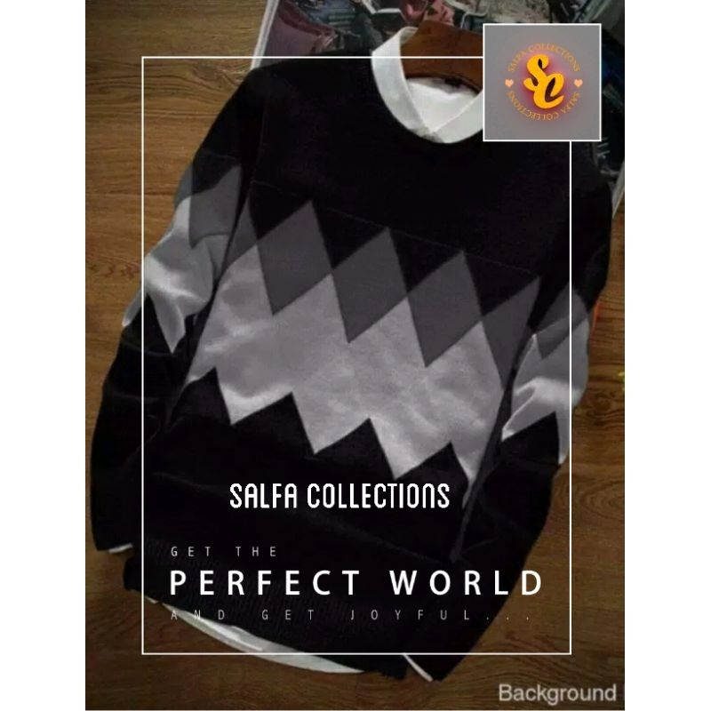 Sweater rajut pria 6,steveline tribal -Salfa collections