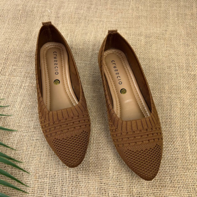 MARASYAFFA - SEPATU FLAT WANITA RAJUT CS09