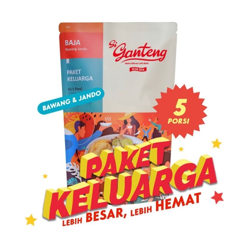 

Baso Aci Ganteng Paket Keluarga Baja (Bawang Jando)