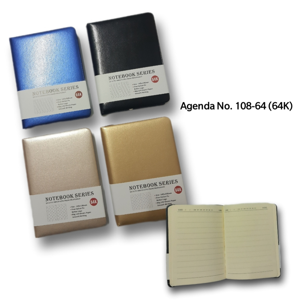 

Buku Catatan Notebook Agenda Memo Pocket Saku Tebal A6 Garis 64K