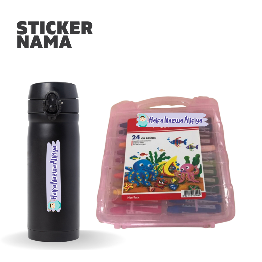 

Stiker Label Buku Custom