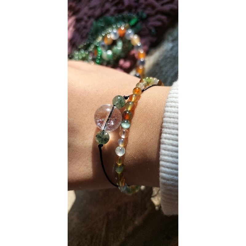 Gelang 2 Layer Clear Quart