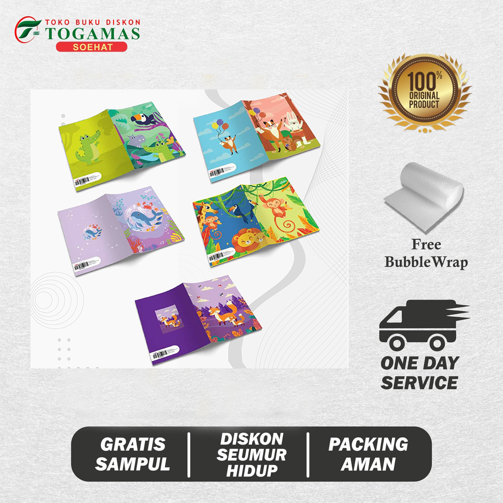 

BUKU TULIS KWARTO 38 LEMBAR TRANSPORT // DINO // UNICORN // ANIMALS ISI 10 PCS