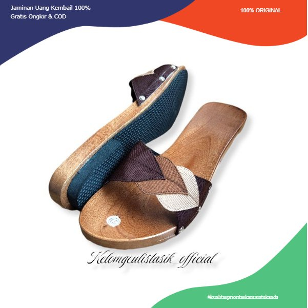 sandal flat upper bunga