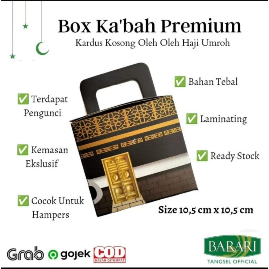 

Kardus Kosong Oleh Oleh Haji Umroh Bentuk Ka'bah Unik Premium