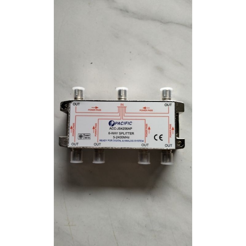 Splitter Spliter 6 Way Pacific