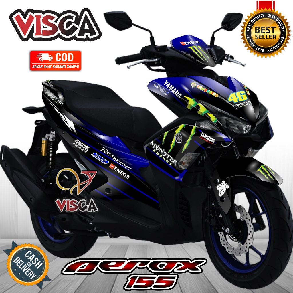 Decal Aerox 155 Old Full Body Stiker Aerox 155 Old Keren Striping Aerox 155 Old Variasi Decal Hologr