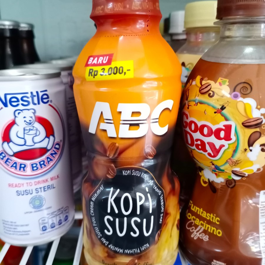 

abc kopi botol kopi susu / cocomalt ecer dan karton isi 24