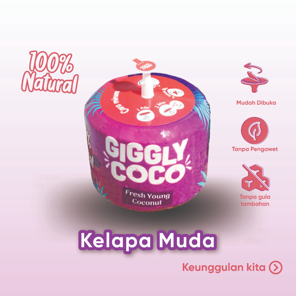 Giggly Coco - Young Coco (Kelapa Muda) isi 1 buah