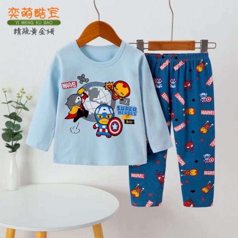 Harga 3 stel baju tidur anak. PP kubao. kualitas bagus.