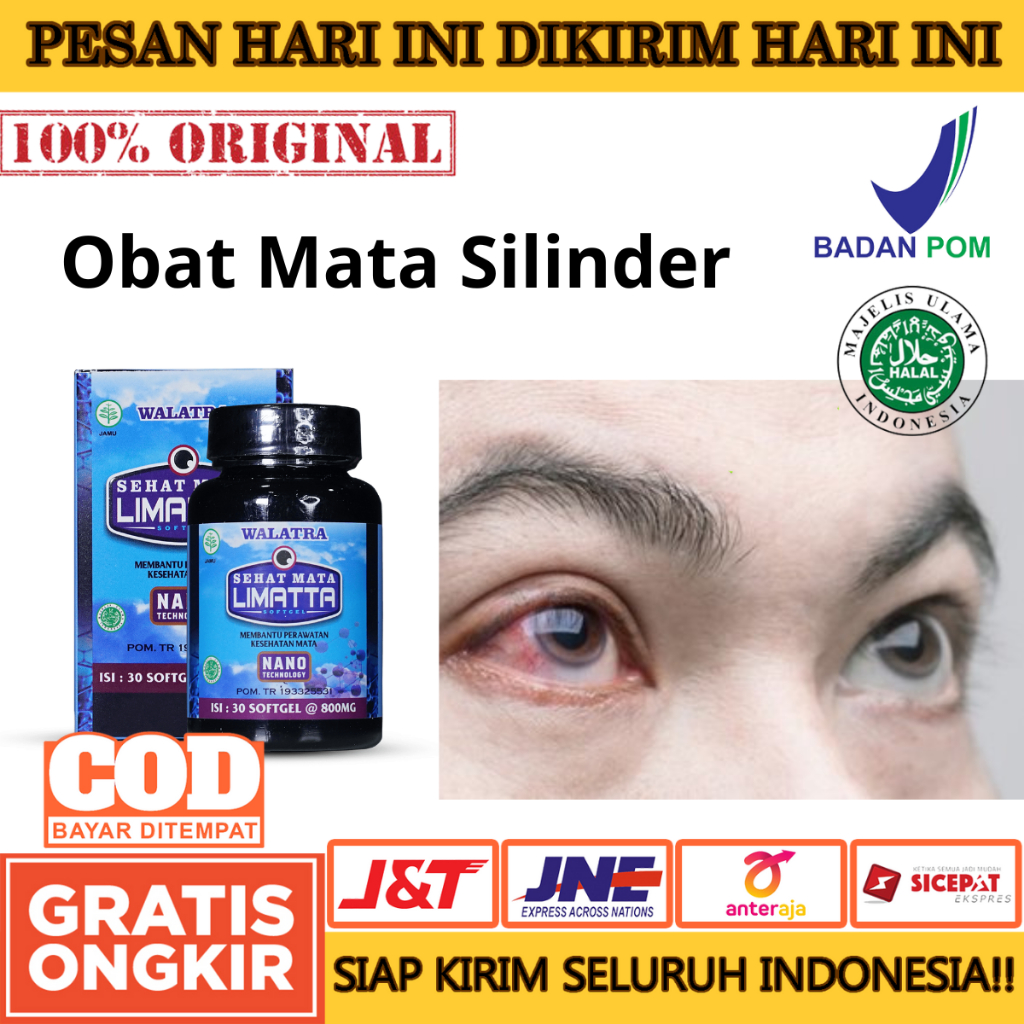 Limatta Obat Mata Plus, Mata Minus, Mata Silinder, Mata Katarak, Mata Berlemak - Sehat Mata Limatta 