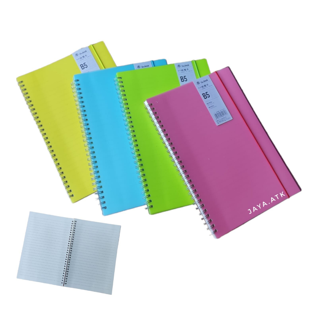 

NOTEBOOK BUKU TULIS RING B5 60 LBR DELI LB560 SOFT COLOR WARNA POLOS