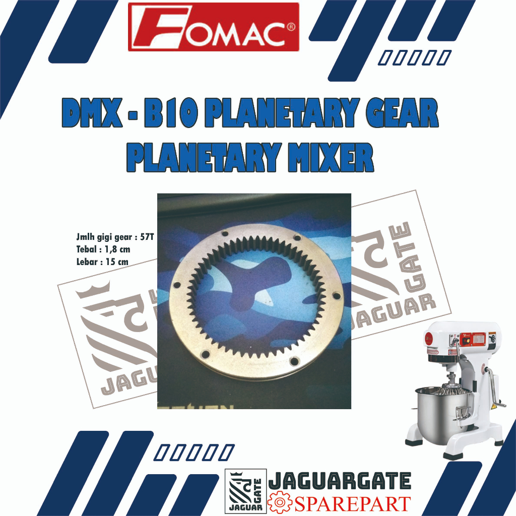 DMX-B10 Sparepart Planetary Gear Mixer Fomac