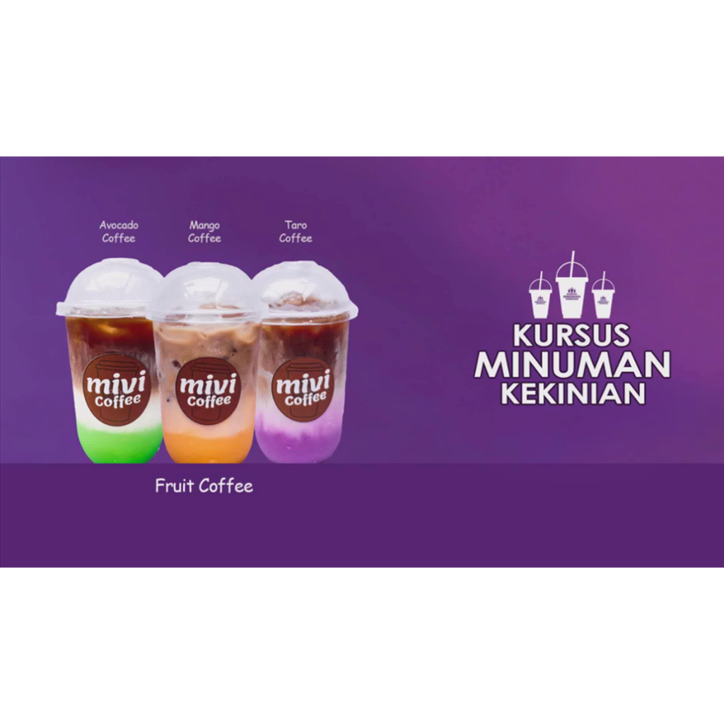 Resep Minuman Kekinian, Minuman Boba, Mie Ayam dan Bakso - Kursus Online, Paket 4 (Minuman, Bakso da