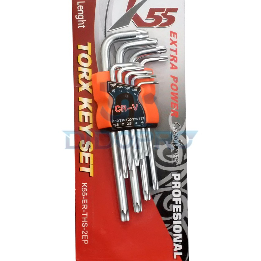 Kunci L Set 9pcs K55 / Kunci L Set Model Bintang 9 pcs