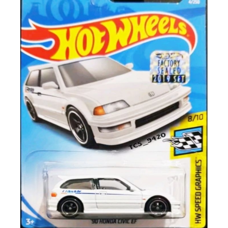 Hot Wheels Honda Civic Ef Paket Lengkap (Treasure Hunt, Factory Sealed 2019)