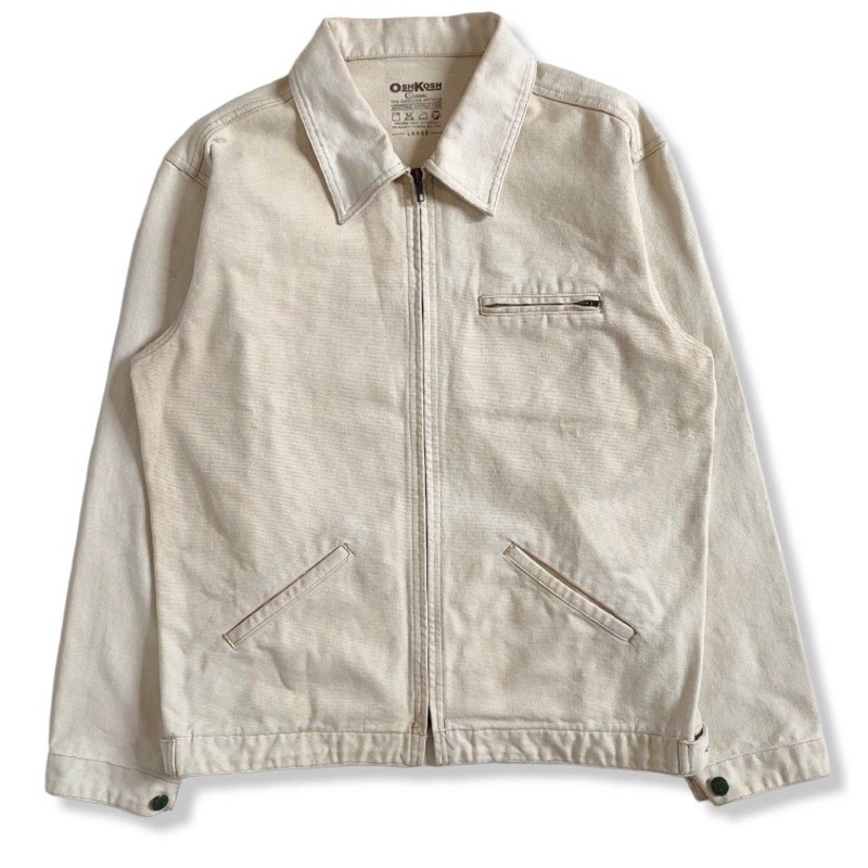 OshKosh Classic Work Jacket Vintage Heavy Duck Canvas - Jaket Kanvas