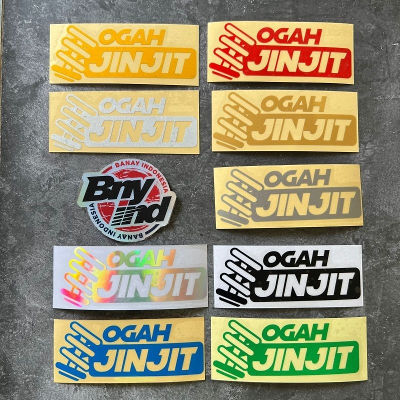 Stiker Sticker OGAH JINJIT cutting