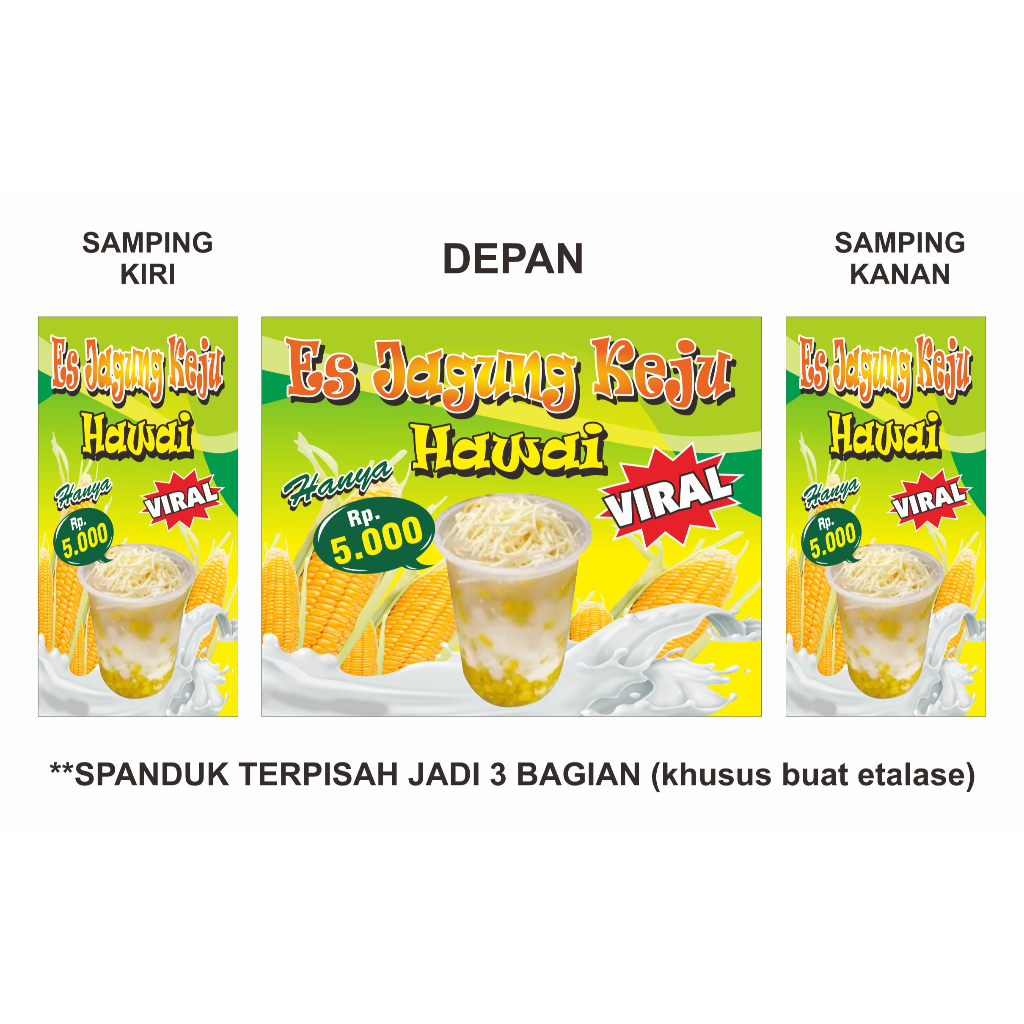 SPANDUK ES JAGUNG HAWAI VIRAL