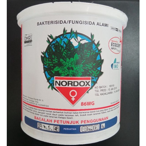 FUNGISIDA DAN BAKTERISIDA NORDOX 86 WG 1Kg