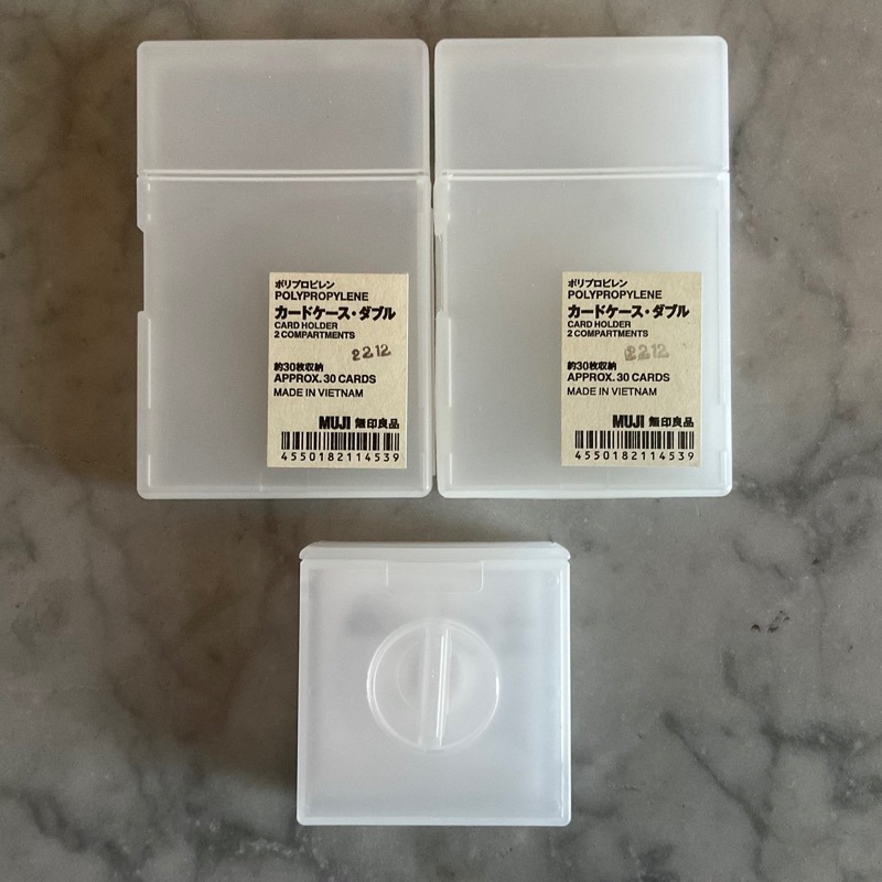 

MUJI JAPAN CARD HOLDER CASE CABLE KPOP PHOTOCARD BOX
