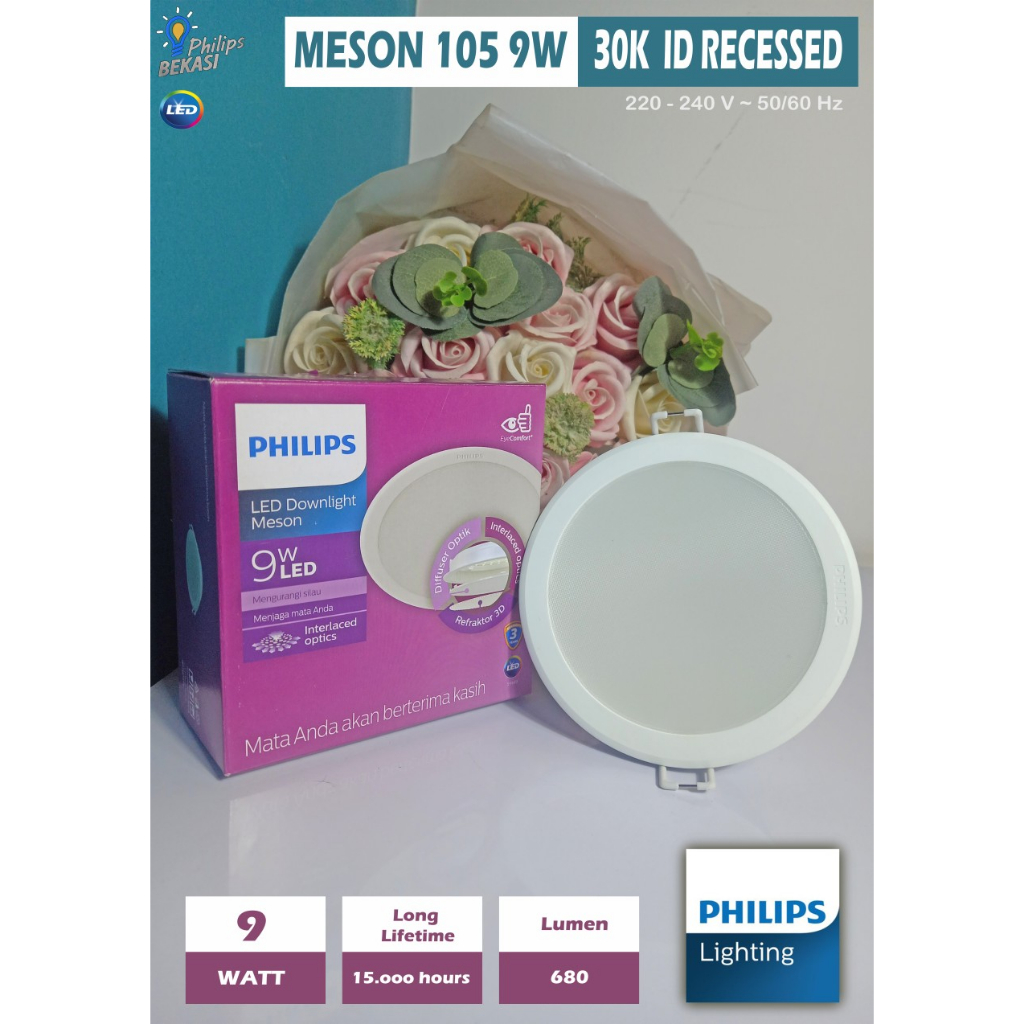 Philips Lampu Downlight LED 9 Watt 59449 Meson