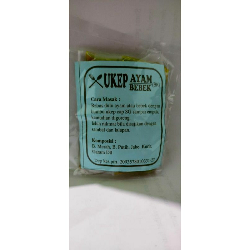 

Bumbu instam Ukep ayam/ Bebek